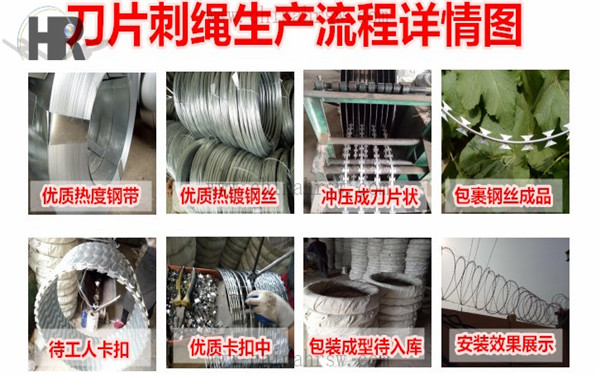 监狱用刺绳生产过程